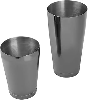 Shaker Boston ze stali nierdzewnej, Shaker do koktajli o wysokiej jasności do koktajli(czarny)