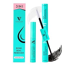 VAVALASH 3 in 1 Lash Bond and Seal Clusters Glue Lash Remover, Waterproof Cluster Lash Glue for DIY Lash Extension Strong Hold Individual Eyelash (Black)