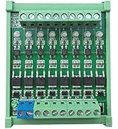 8-Channel PLC Amplifier Circuit Board, PLC Amplifier Circuit Board DC 3.3V/DC 5V Optocoupler Isol...