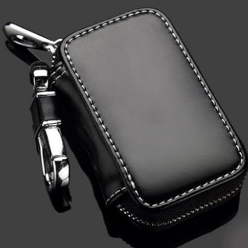 LHLUCKY Car Key Case for Leapmotor C10, Key Pouch Leather Car Key Pouch Car Key Fob Cover Keyring Pouch, Black