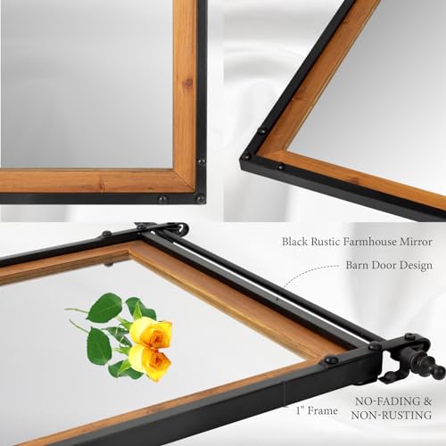 Rectanglefarmhousemirrorsforwall24x36rusticblackbarndoorinspireddecorativehangingmirrorforbathroombedroomlivingroomentryway Urban Country Home Decor Rectangle farmhouse mirrors for wall 24×36 rustic black barn door inspired decorative hanging mirror for bathroom bedroom living room entryway urban country home decor