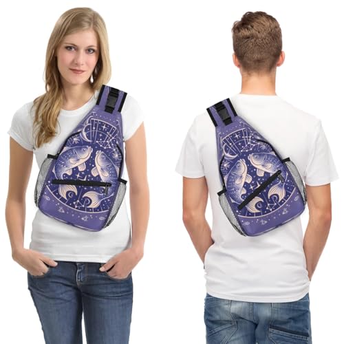 Bolso bandolera unisex de poliéster para viaje y senderismo miniatura 7