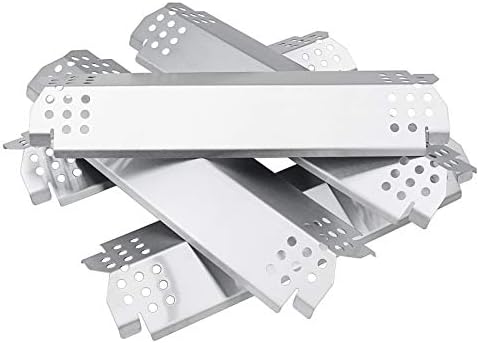 Uniflasy Heat Plates for Home Depot Nexgrill 720-0830H, 5 Burner 720-0888, 720-0896, 720-0888N, 720-0882A, 720-0882S 6 Burner 720-0896B, 720-0898 Gas Grill, Stainless Steel, Replacement Parts, 5 Pack