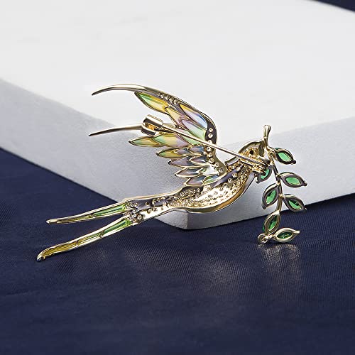 Jadeangel Brooch Pins For Women Fashion Flying Swallow Bird Brooch Pin With Wicker Broach Jewelry Brooches Gift #TOP4