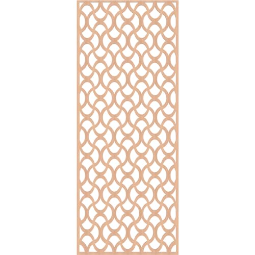 Image of Resort Decorative Pierced Fretwork Wood Wall Panels, 31 3 /8 inchW x 79 3 /8 inchH x 1 /4 inchT, Alder