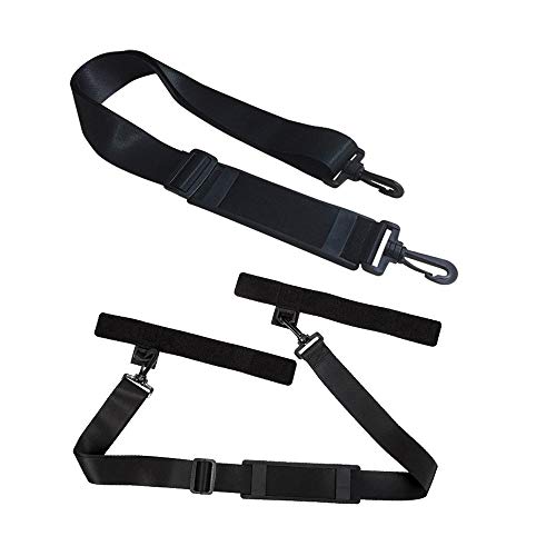Correa De Hombro De Caña De Pescar Multifuncional con 2 Correas De Caña De Pescar Cinturón De Eslinga Ajustable Incluido Soporte para Portador De Trípode para Esterilla De Yoga De Pesca
