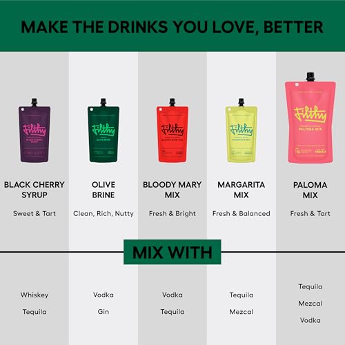 Filthy Olive Brine for Cocktails, 8 Oz Pouch, 2 Pack