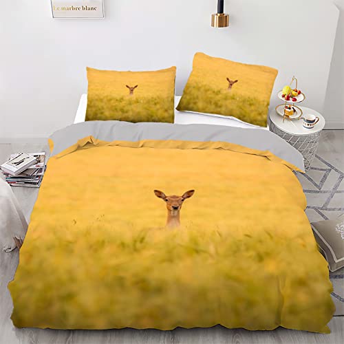Housse de couette confortable 160x200 en microfibre douce
