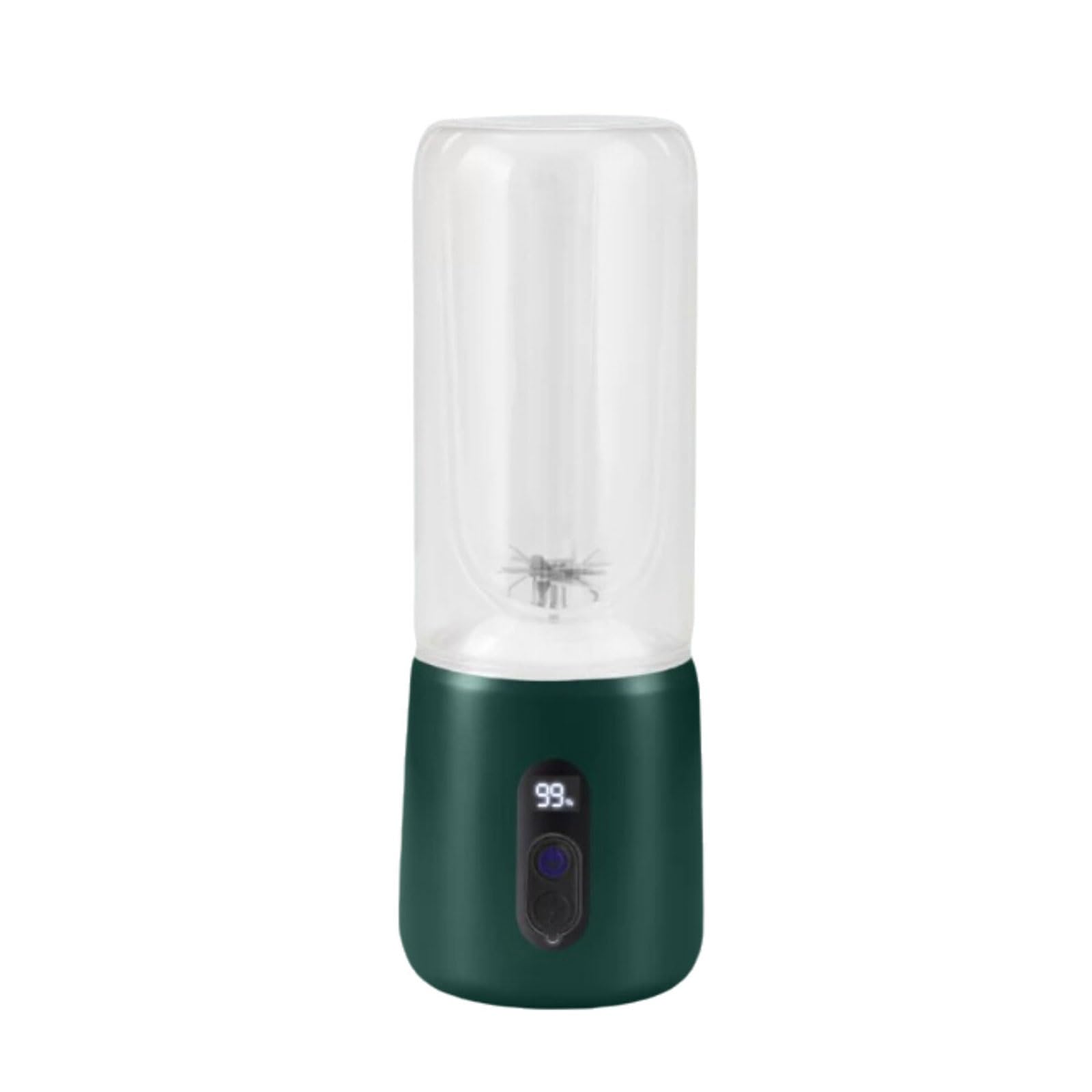 Senza fili Frullatore portatile in vetro con coperchio for bere Frullatore ricaricabile senza fili di dimensioni personali Tazza for spremiagrumi portatile versatile alta efficienza(Groen)