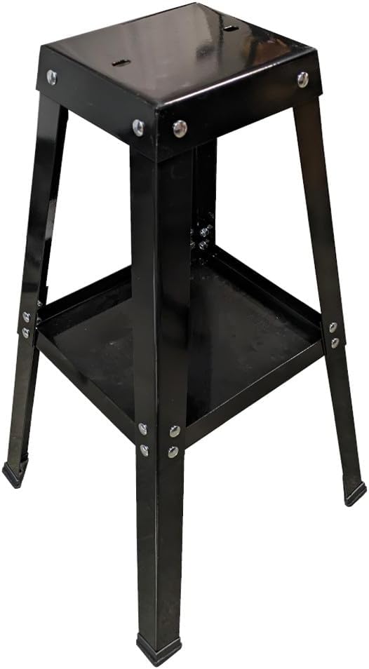 Universal Bench Grinder Stand Buffer Vise Tool Floor Stand with Tray Shelf Rack