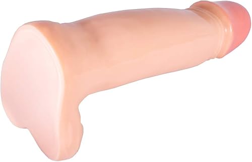 Miniatura 3 de 17.3 pulgadas enorme consolador realista influyente juguete sexual para las mujeres beige
