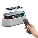 KUANGXIANG – Bluetooth Lautsprecher FM Radio mit Zwei Smart Wecker mit Fe