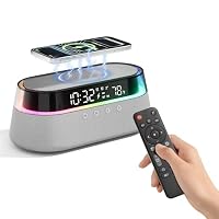 KUANGXIANG – Bluetooth Lautsprecher FM Radio mit Zwei Smart Wecker mit Fe