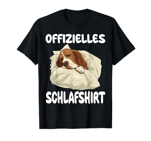 Lustiges Basset fauve de Bretagne Offizielles Schlafshirt T-Shirt