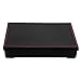 Restaurantware-12.2 x 9.8 x 2.4 Inch Compartment Lunch Container, 1 Japanese Style Adult Lunch Container - With 6 Compartments, Greaseproof, Black & Red Plastic Divided Meal Box, Hot & Cold Food