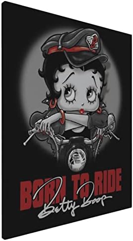 Amazon ベティちゃん ベティ ブープ ポスター アートパネル アートフレーム キャンバスアート フレーム装飾画 壁掛け 壁アート 壁飾り インテリア 木枠セット ソファの背景絵画 40x50cm ウォールステッカー オンライン通販