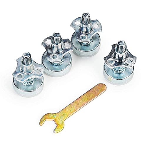 Hankun Adjustable Furniture Leveling Feet Furniture Leveler Tee Nut Kit 3/8-16 Inch Thread Size, Heavy Duty Furniture Legs For Cabinets Or Tables To Adjust Height Of Legs(Set Of 4) #TOP7