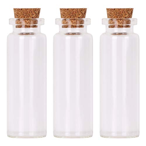 Maxmau Small Bottles With Corks,15 Milliliter 100 Packs Tiny Vials Mini Cork Stopper Clear Jars For Diy Art Crafts Projects Party Decoration Wedding Favors #TOP3