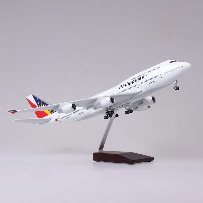 Modèle réduit Boeing 747 Philippine Airlines en résine échelle 1/150 pour vitrine de salon