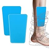 Qukoielly Ski Schienbeinschutz Gel Polster - Wiederverwendbare Gel-Einlage für Skistiefel | 2 Stück Skischienbeinschoner Trainingsausrüstung - Für Männer Frauen Erwachsene Wintersport Skifahren