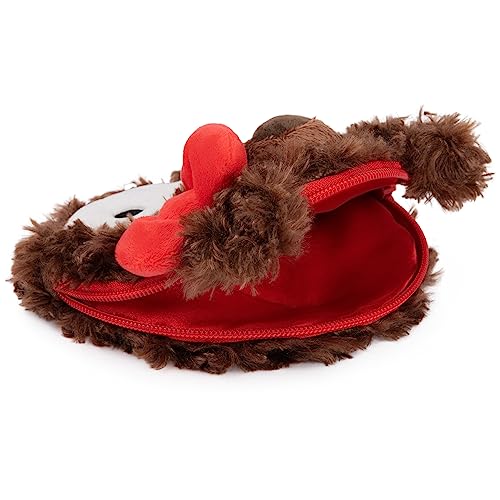 GUND Sanrio Hello Kitty Philbin Teddy Bear Plush Pouch with Zipper for Ages 1 and Up, Brown, 5.5”