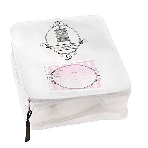 Total Wardrobe Care Knitwear And T-Shirt Storage Bag 35x30x10cm. Breathable, Stackable, Zipped Wardrobe Storage Organiser With Clear Side Panel To Protect Your Clothes From Dust, Moths And Damage