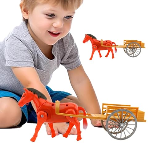 Jouets Chevaux Et Charrettes, Jouets Charrettes Tirées par des Chevaux, Décoration De Bureau Modèle De Chariot Vintage - Modèle Jouet Chariot À Cheval...
