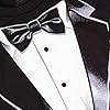 Mens Tuxedo Printed Short Sleeve T-Shirt Funny Designs S-2XL (Black, XXXL) #1