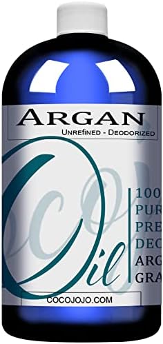 Argan Nut Oil Deodorized 32 oz 100% Pure Natural Moroccan Argon Nut Oil Unrefined Unscented Cold Pressed Extra Virgin - Therapeutic Grade A for Hair Skin Body Nail and Beard - Marrakesh Oil