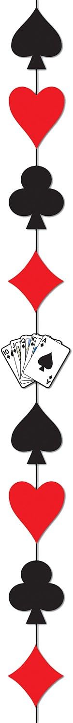 Amazon.com: Beistle Card Suit Stringer, 6-Feet 6-Inch : Home & Kitchen