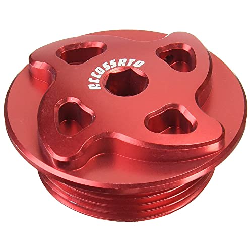 ACCOSSATO(アコサット) オイルフィラーキャップ FP005 【サイズ M30xP1.5】 ZX-14R/ZRX1200DAEG/ZX-10R/GPZ900R レッド 400-FP005R