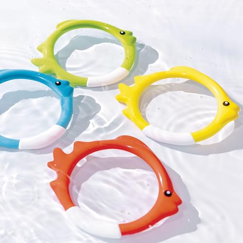 Miniatura 3 de Intex Aros Sumergibles Con Forma De Pez Para Jugar En La Piscina, 12 Cm De Diámetro Multicolores 55507