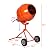 BouPower Electric Cement Mixer, 5.0 Cubic Ft Portable Concrete Mixer with Wheel,Cement Mixing Tools for Cement,Mortar,Seeds,Stucco,ETL