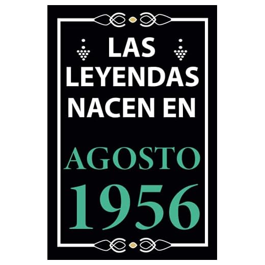 Las leyendas nacen en Agosto 1956: Regalo de cumpleaños perfecto para hombre y mujer de 65 años I Cita positiva , humor I Cuaderno , diario , libro de ... I Idea original para el 65 cumpleaños