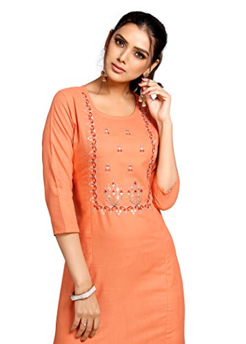 Image of Shiv Textiles Women's Cotton Regular Fashion Kurti