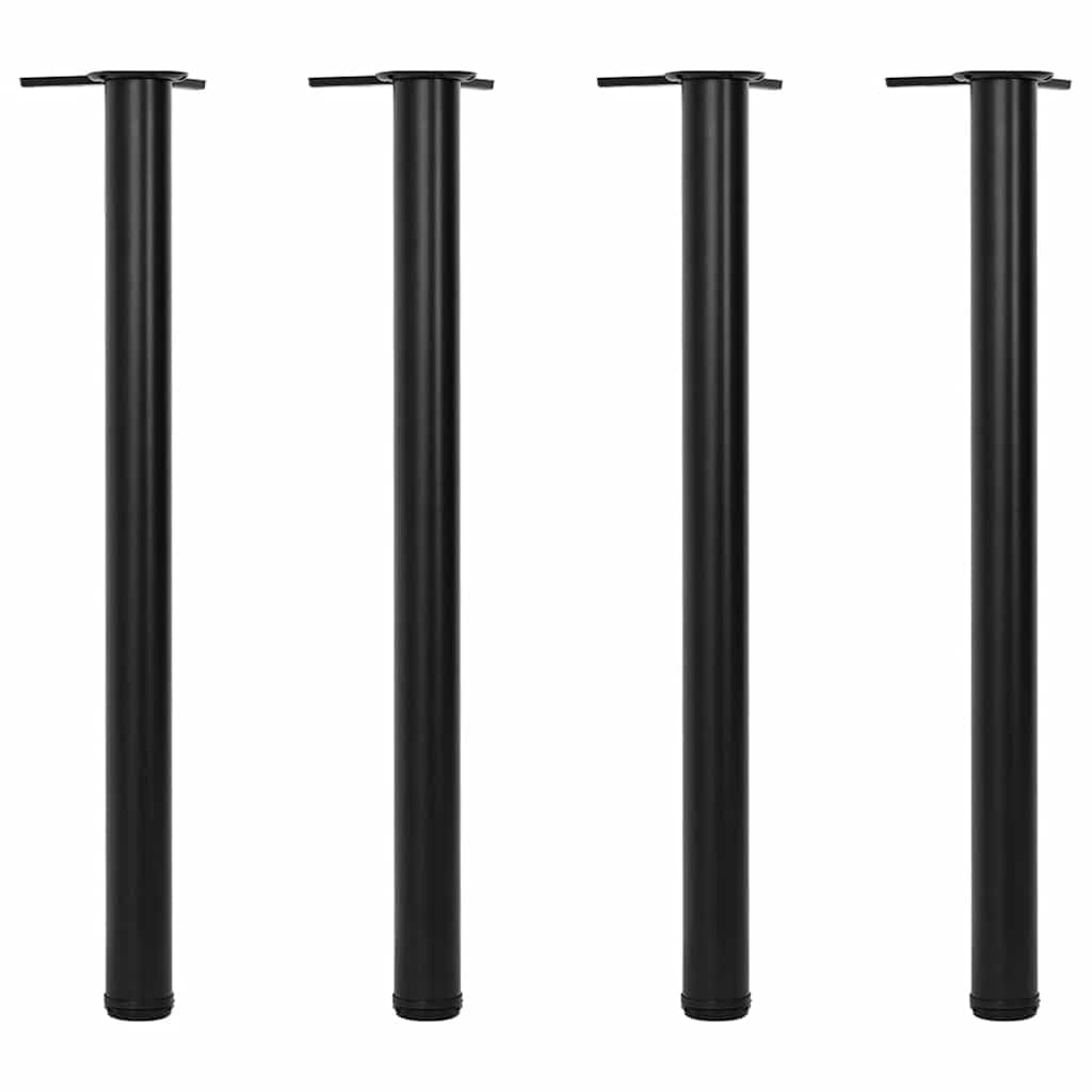 Pieds de table noir 870 mm réglables vidaXL pour des repas conviviaux