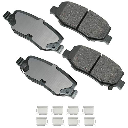 Akebono Ultra-Premium Ceramic Rear Disc Brake Pads, Grey #TOP15