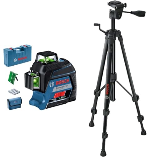 Bosch Professional Nivel láser GLL 3-80 G y Trípode de construcción BT 150