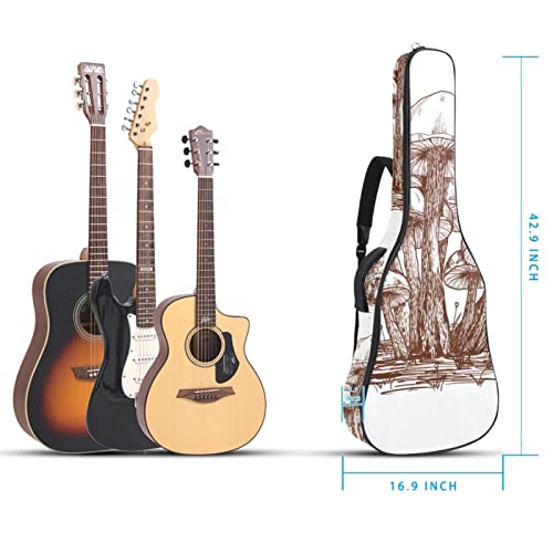 Housse pour guitare acoustique – Motif champignons – 1 cm d’épaisseur – Rembourrage étanche – 101,6 cm – 106,1 cm – 106… - Les Beatles, Paul McCartney, John Lennon, RIngo Starr, George Harrison Housse pour guitare acoustique - Motif champignons - 1 cm d'épaisseur - Rembourrage étanche - 101,6 cm - 106,1 cm - 106… – Image 6