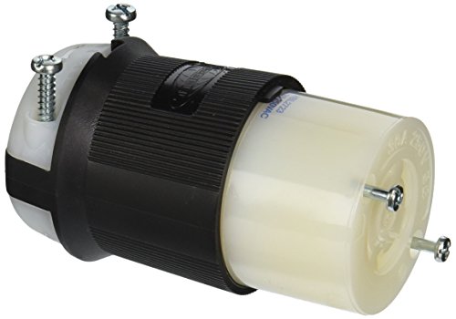 Connecteur de verrouillage L15-30R triphasé Hubbell Hbl2723 30 A 250 V noir blanc