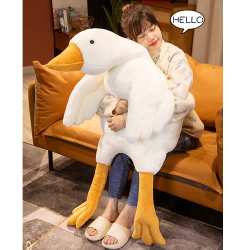 Goose Plush Toy 63 Inch Very Big Stuffed Animals Giant Plush Cute Plushies Soft Large Stuffed Animals Huge Baby Stuffed Animal For Girls Boys, Kawaii Plush Pillow Funny For Birthday Christmas Plush #TOP1