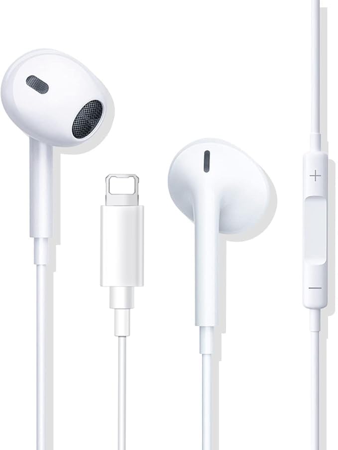 Oeing Auriculares para teléfono, Auriculares con Cable con Aislamiento acústico, Soporte para Control de Volumen de Llamadas, compatibles con iPhone 14/13/12, compatibles con iOS