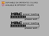 Encaje perfecto Ecoshirt Pegatinas HRC Power Loading F212 Stickers Aufkleber Decals Adesivi Bike Moto GP, Negro