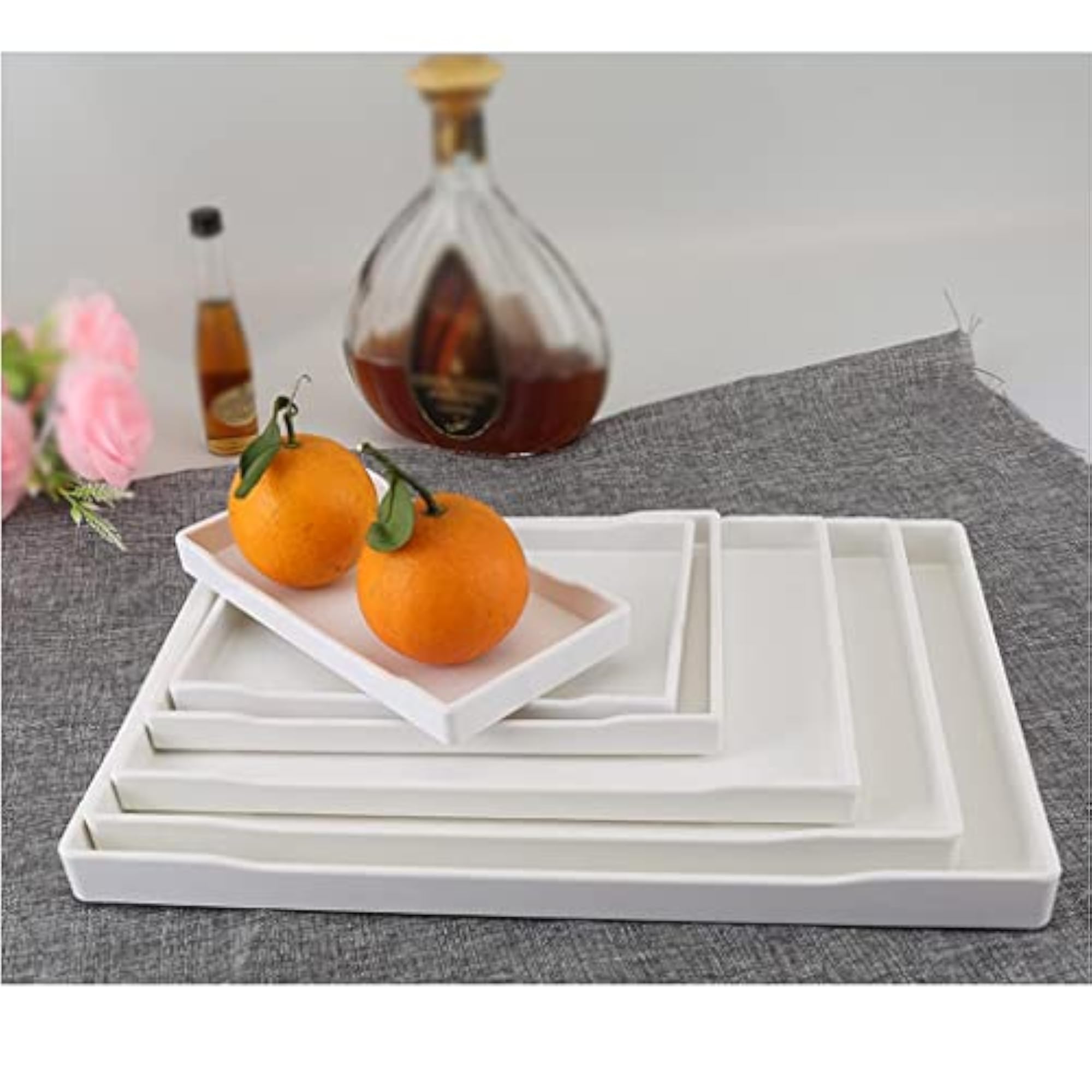 Melamine Hotel Serving Tray Dishes Cup Set