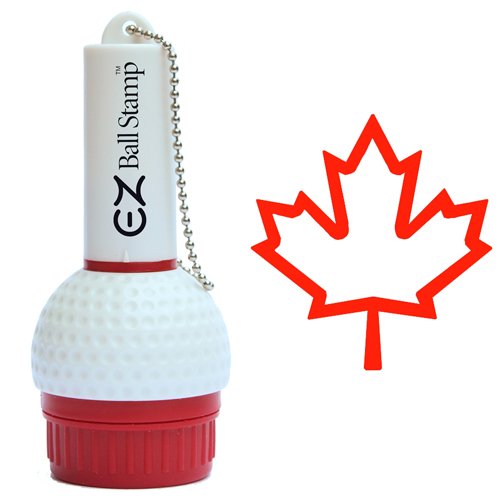 ProMarking EZBallStamp Golf Ball Stamp Marker (Red Maple Leaf) Amazon