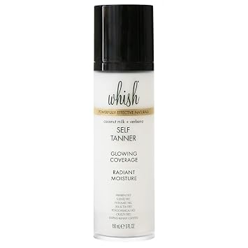 Whish Beauty Self Tanner - لوشن تسمير بدون شمس للوجه والجسم - يرطب بزبدة الشيا وزبدة المانجو والصبار - لجميع ألوان البشرة - حليب جوز الهند واللويزة الخالية من البارابين والكبريتات
