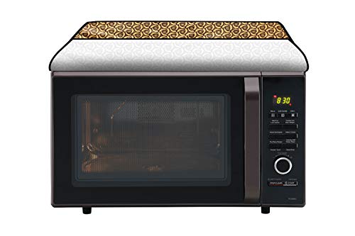 Image of Stylista Microwave Oven Cover for Panasonic 27 L Convection NN-CD674MFDG Packed Pattern Yellow