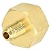 Air Conditioning Adapter, W21 to 1/4 SAE Refrigerant Adapter Converter for R32 R134A Brass Fitting Connector for HVAC Technicians, Automotive Repair Shops, DIY Enthusiasts