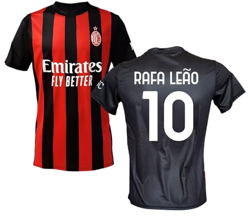 Maglia Milan Rafa Leao 10 Replica Ufficiale Autorizzata 2025-2026 Bambino