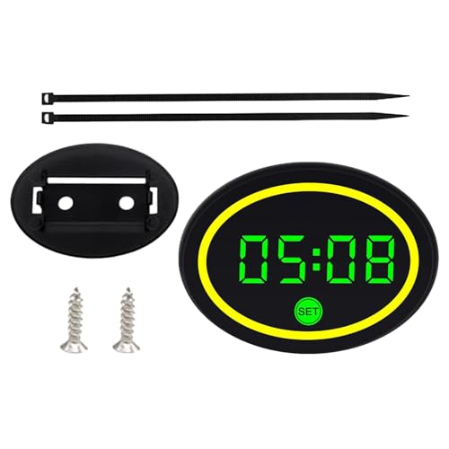Reloj para Moto - Pequeño e Impermeable con LED | Medidor De Voltaje Y Temperatura para Motocicleta - para Mujeres Adolescentes Entusiastas del Ciclismo Trayectos Urbanos Rutas Cortas Y